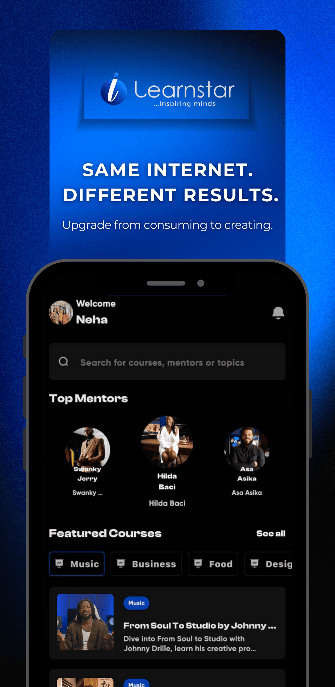Learnstar App Interface